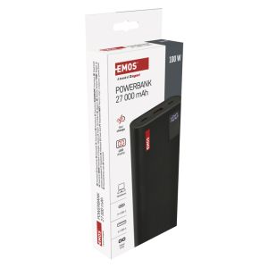 EMOS PWB NTBF30 27000 MAH 100 W PD 1×USB-C 1×USB-A 1613056100