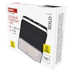 LED SOLÁRNY REFLEKTOR SOLO 1600LM IP54 NW 1552122000