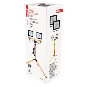 LED REFLEKTOR HOBBY SLIM 2× 30W 4800LM + TROJNOŽKA 1531223120
