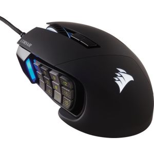 CORSAIR Scimitar Elite/Herná/Optická/Pre pravákov/18 000 DPI/Drôtová USB/Čierna CH-9304211-EU