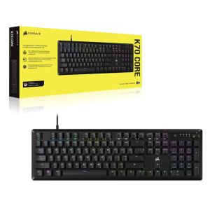 CORSAIR K70 CORE RGB/Drôtová USB/NA layout/Čierna CH-910971E-NA