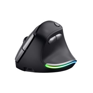 TRUST Bayo/Vertikálna/Optická/Pre pravákov/2 400 DPI/Bezdrôtová USB/Čierna 24731