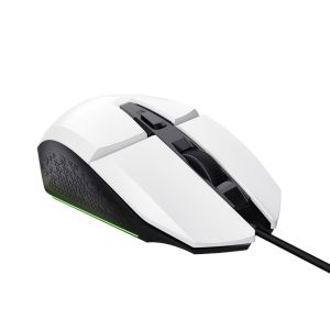 TRUST GXT 109 FELOX/Herná/Optická/Pre pravákov/6 400 DPI/Drôtová USB/Biela 25066