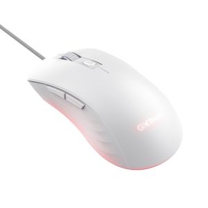 Trust GXT924W YBAR+/Herná/Optická/Pre pravákov/25 600 DPI/Drôtová USB/Biela 24891
