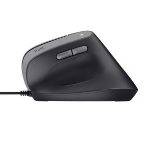 Trust Bayo II/Vertikálna/Optická/Pre pravákov/2 400 DPI/Drôtová USB/Čierna 25144