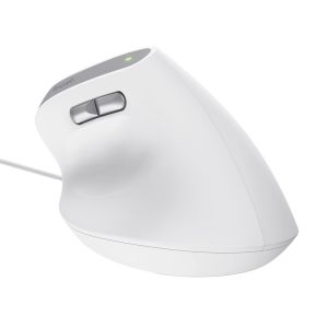 Trust Bayo II/Vertikálna/Optická/Pre pravákov/2 400 DPI/Drôtová USB/Biela 25397