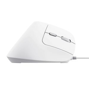 Trust Bayo II/Vertikálna/Optická/Pre pravákov/2 400 DPI/Drôtová USB/Biela 25397