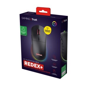 Trust GXT 927 REDEX+/Herná/Laserová/Pre pravákov/25 600 DPI/Drôtová+bezdrôtová/Čierna 25127