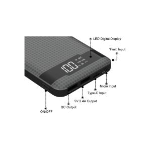 VIKING POWER BANK PN-961PD QC3.0 10000mah, QUICK CHARGE 3.0, Černá PN961B
