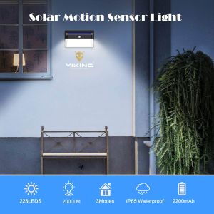 Vonkajšie solárne LED svetlo s pohybovým senzorom M228SET M228SET