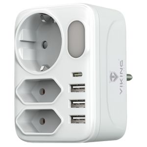 Sieťový adaptér Viking AC34, rozbočovač, 7 výstupov VAC34
