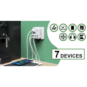 Sieťový adaptér Viking AC34, rozbočovač, 7 výstupov VAC34