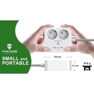 Sieťový adaptér Viking AC23, rozbočovač, 5 výstupov VAC23