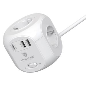Sieťový adaptér Viking AC Cube PD, rozbočovač, 7 výstupov VACCUBEPD