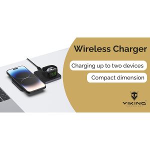 Skladacia wireless nabíjačka Viking WN21 VWN21B