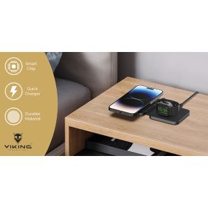 Skladacia wireless nabíjačka Viking WN21 VWN21B