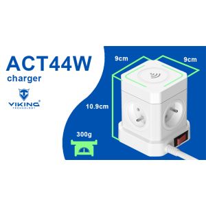 Sieťový adaptér Viking ACT44W VACT44W