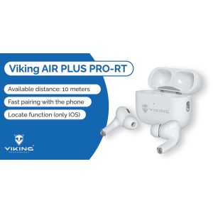 Bezdrôtové Bluetooth slúchadlá Viking AIR PLUS/ANC/BT/Bezdrôt/Biela VPRORT