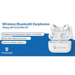 Bezdrôtové Bluetooth slúchadlá Viking AIR PLUS/ANC/BT/Bezdrôt/Biela VPRORT
