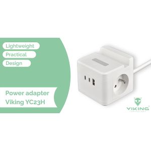 Sieťový adaptér VIKING YC23H, čierna VYC23HB
