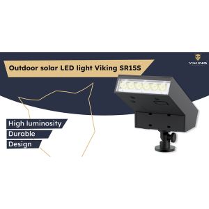 Vonkajšie solárne LED svetlo Viking SR15S VSR15S