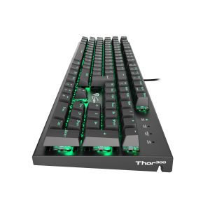 Genesis herná mechanická klávesnica THOR 300/RGB/Outemu Blue/Drôtová USB/US layout/Čierna NKG-0947