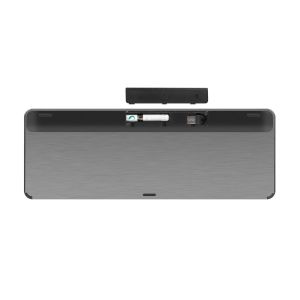 Bezdrôtová klávesnica s touch padom pre Smart TV Natec Turbot, hliníkové telo NKL-0968