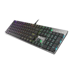 Genesis herná mechanická klávesnica THOR 420/RGB/Content Slim Blue/Drôtová USB/US layout/Sivá NKG-1587