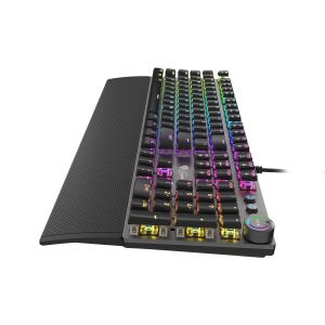 Genesis herná mechanická klávesnica THOR 380/RGB/Outemu Blue/Drôtová USB/US layout/Čierna NKG-1725