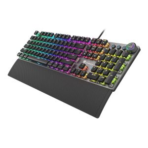 Genesis herná mechanická klávesnica THOR 380/RGB/Outemu Blue/Drôtová USB/US layout/Čierna NKG-1725