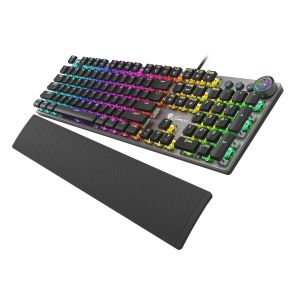 Genesis herná mechanická klávesnica THOR 400/RGB/Kailh Red/Drôtová USB/US layout/Čierna NKG-1723
