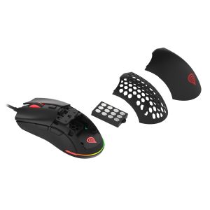Genesis herná optická myš KRYPTON 750/RGB/8000 DPI/Herná/Optická/8 000 DPI/Drôtová USB/Čierna NMG-1841