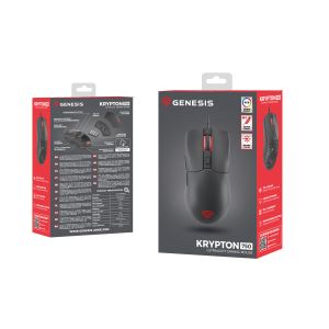 Genesis herná optická myš KRYPTON 750/RGB/8000 DPI/Herná/Optická/8 000 DPI/Drôtová USB/Čierna NMG-1841