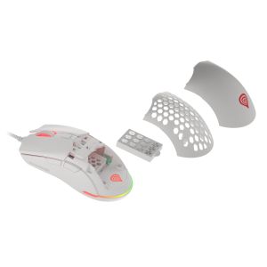 Genesis herná optická myš KRYPTON 750/RGB/8000 DPI/Herná/Optická/8 000 DPI/Drôtová USB/Biela NMG-1842