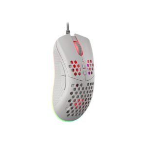 Genesis herná optická myš KRYPTON 555/Herná/Optická/8 000 DPI/Drôtová USB/Biela NMG-1840