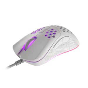 Genesis herná optická myš KRYPTON 555/Herná/Optická/8 000 DPI/Drôtová USB/Biela NMG-1840