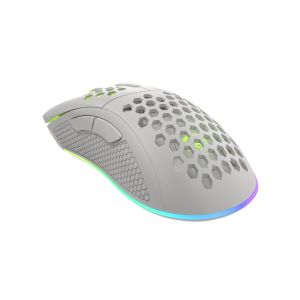 Genesis herná optická myš KRYPTON 555/Herná/Optická/8 000 DPI/Drôtová USB/Biela NMG-1840