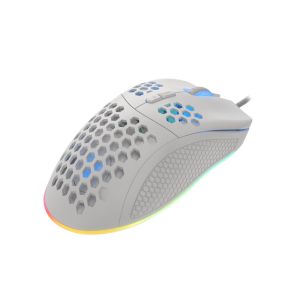 Genesis herná optická myš KRYPTON 555/Herná/Optická/8 000 DPI/Drôtová USB/Biela NMG-1840