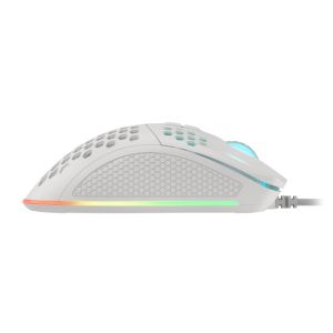 Genesis herná optická myš KRYPTON 555/Herná/Optická/8 000 DPI/Drôtová USB/Biela NMG-1840