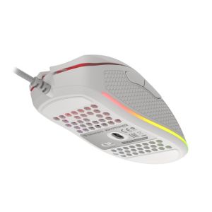 Genesis herná optická myš KRYPTON 555/Herná/Optická/8 000 DPI/Drôtová USB/Biela NMG-1840