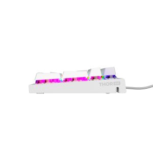 Genesis herná mechanická klávesnica THOR 303/RGB/Outemu Brown/Drôtová USB/US layout/Biela NKG-1861