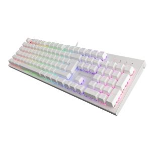 Genesis herná mechanická klávesnica THOR 303/RGB/Outemu Brown/Drôtová USB/US layout/Biela NKG-1861