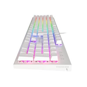 Genesis herná mechanická klávesnica THOR 303/RGB/Outemu Brown/Drôtová USB/US layout/Biela NKG-1861