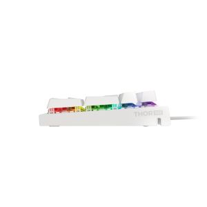 Genesis herná mechanická klávesnica THOR 303/RGB/Outemu Brown/Drôtová USB/US layout/Biela NKG-1861