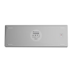 Genesis herná klávesnica THOR 660/RGB/Gateron Brown/Bezdrôtová USB + Bluetooth/US layout/Biela NKG-1915