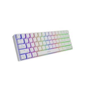 Genesis herná klávesnica THOR 660/RGB/Gateron Brown/Bezdrôtová USB + Bluetooth/US layout/Biela NKG-1915