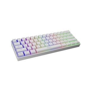 Genesis herná klávesnica THOR 660/RGB/Gateron Brown/Bezdrôtová USB + Bluetooth/US layout/Biela NKG-1915