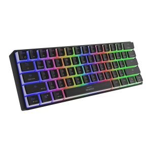 Genesis herná klávesnica THOR 660/RGB/Gateron Brown/Bezdrôtová USB + Bluetooth/US layout/Čierna NKG-1914