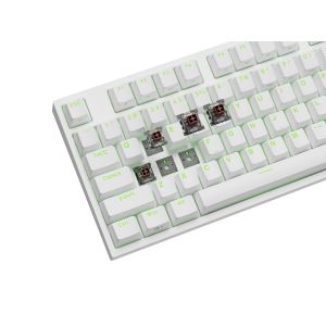 Genesis herná mechanická klávesnica THOR 404/RGB/Khail Box Brown/Drôtová USB/US layout/Biela NKG-2072