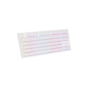 Genesis herná mechanická klávesnica THOR 404/RGB/Gateron Yellow Pro/Drôtová USB/US layout/Biela NKG-2070
